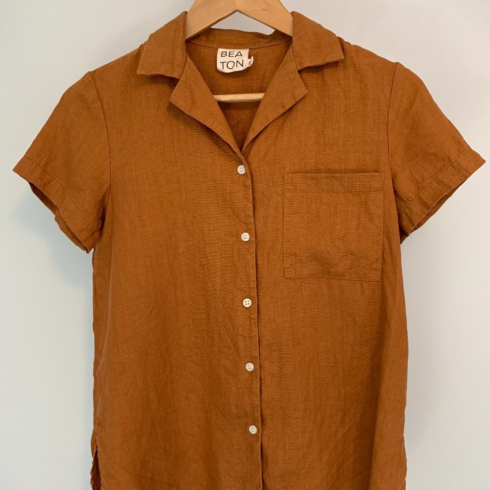 Beaton linen button-up